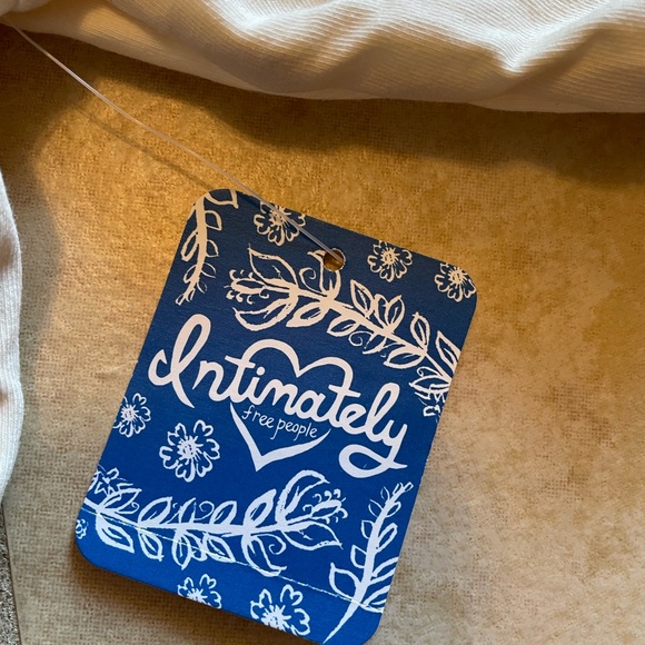 Free People Intimately Bodysuit Cream knit Size Medium NEW! - Picture 4 of 7